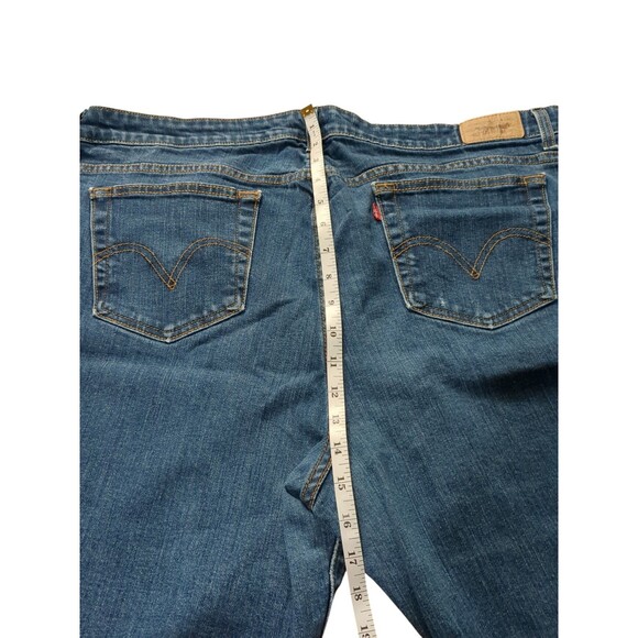 Levis Womens 509 Vitg Orange Tab Jeans Blue Stretch Frayed Hem Denim 20W Med - Picture 8 of 11